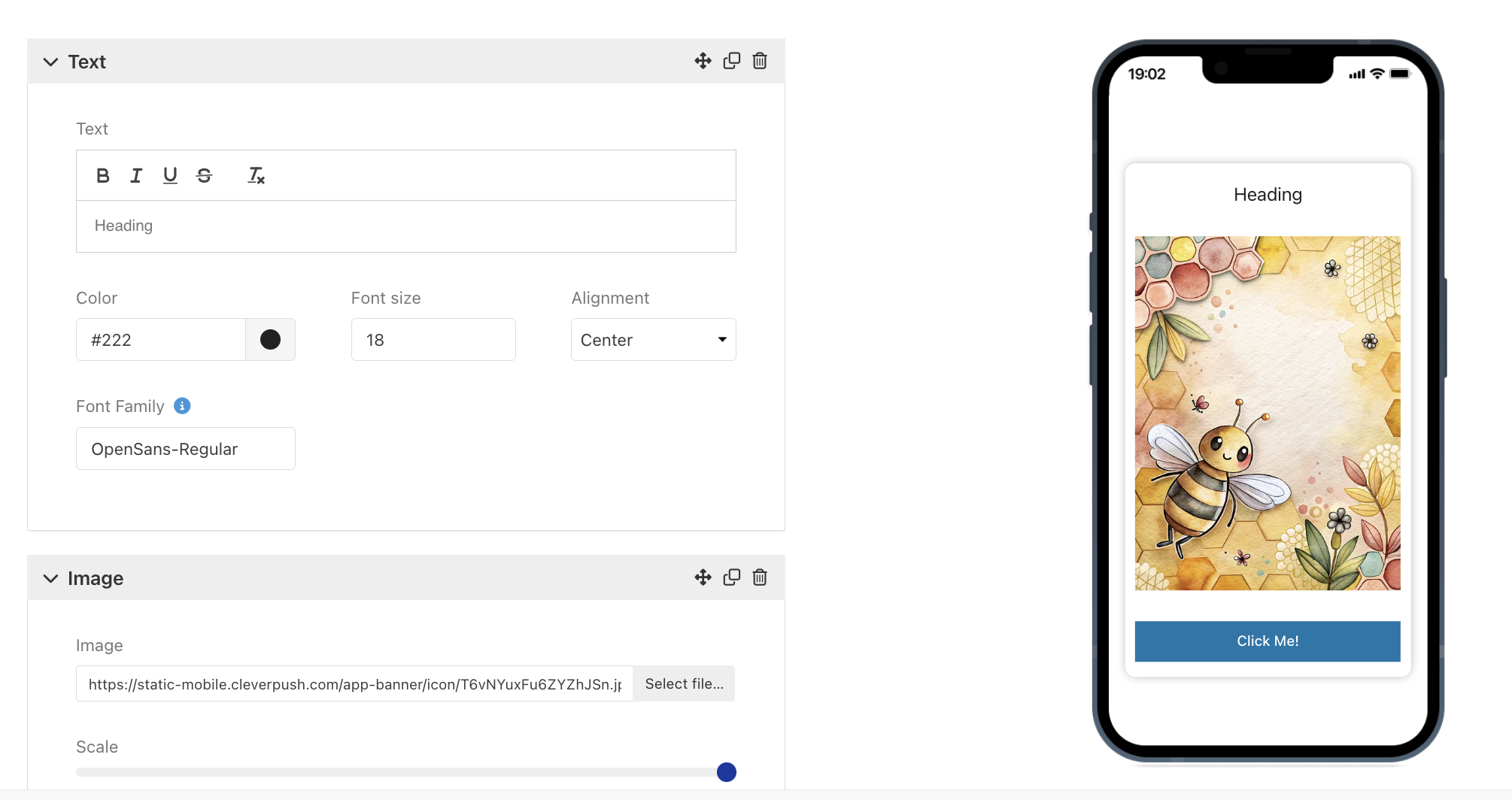 iOS Dashboard Font Family Example